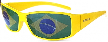 Fußball-Fanbrille - BRASIL, Sidekick Flagglasses