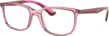 RAY-BAN RB 1605 Jugend Kunststoffbrille transparent-pink