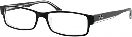 RAY-BAN RB 5114 Kunststoffbrille schwarz-transparent