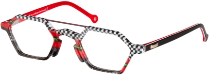 vonBogen XP 1498 Brille rot schwarz weiß