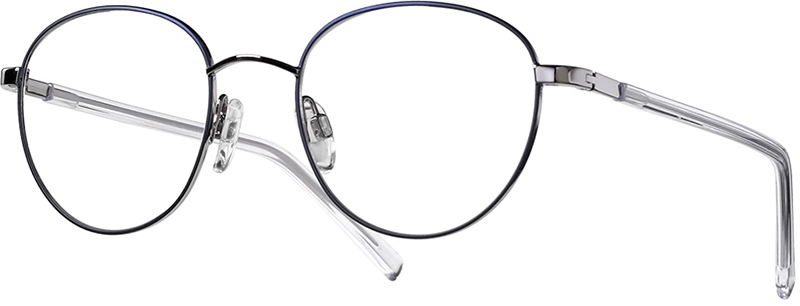 LOOK & FEEL BI 8279 Brille dunkelblau silbern