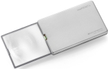 easyPOCKET 8D LED Leuchtlupe im Scheckkartenformat silber