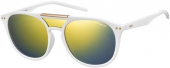 Polaroid Sonnenbrille PLD 6023/N polarized matt-weiß, gold verspiegelt