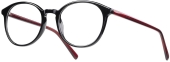 LOOK & FEEL BI 5500 Kunststoffbrille schwarz-rot