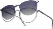 LOOK & FEEL BI 5532 Brille mit Sonnenclip transparent