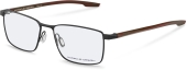 PORSCHE DESIGN P8733 Brille schwarz rot