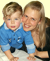 Yvonne Moeck und Kind